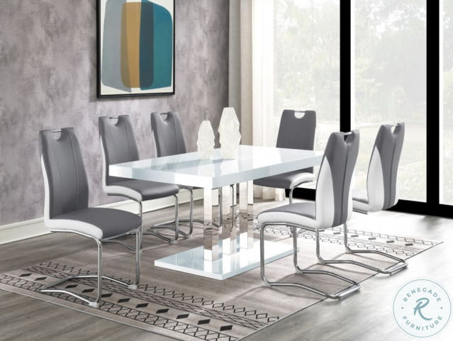 High gloss dining room table best sale