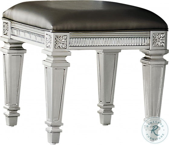 Bevelle Gray Vanity Stool HomeGalleryStores 1958 14