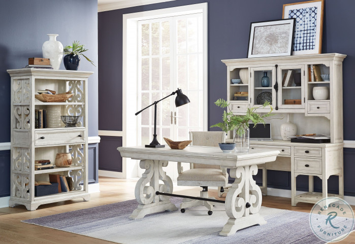 Revere desk with hutch top