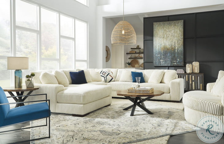 Lindyn Ivory LAF Chaise Sectional from Ashley Furniture Home