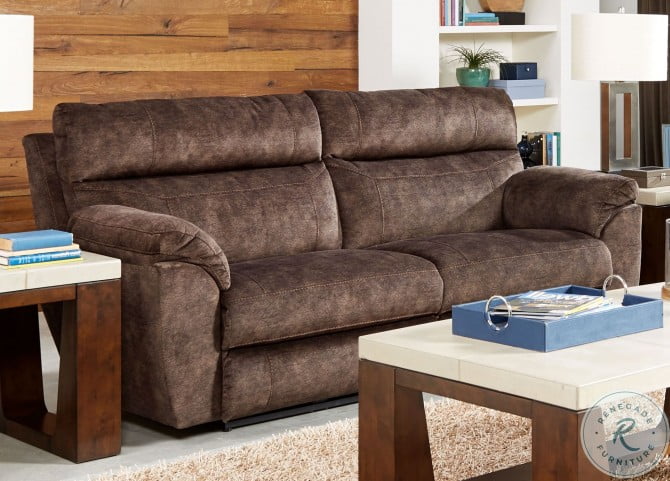 Sedona Mocha Power Reclining Sofa With Power Lumbar