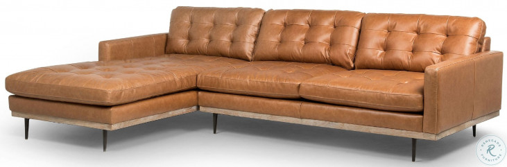 Butterscotch outlet leather sectional
