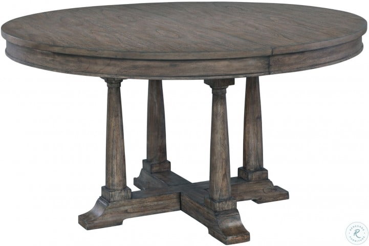 Lincoln Park Gray Extendable Round Dining Table From Hekman Furniture Homegallery Com 23521 Lincoln Park Gray Extendable Round, Lincoln Round Table