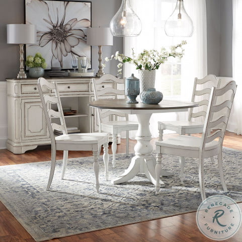 Liberty farmhouse reimagined antique white extendable dining table shop