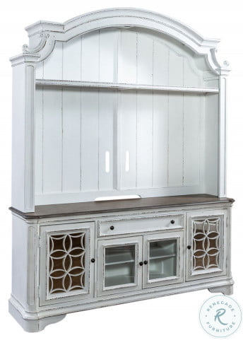 Magnolia manor furniture entertainment center top