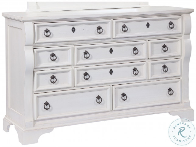 White 2024 triple dresser