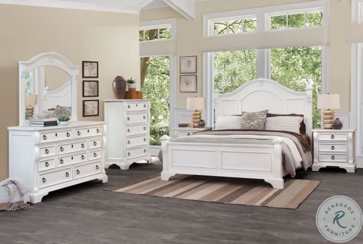 White poster bedroom on sale set