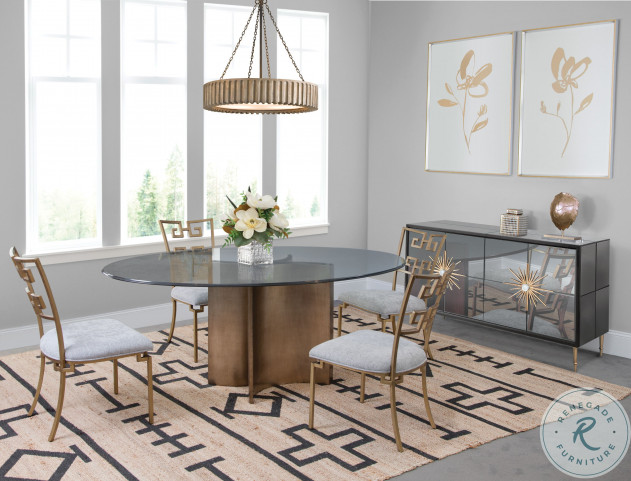 Metro Champagne Symmetry Dining Table HomeGalleryStores