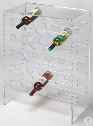 Crystal Clear Acrylic Wine Rack
