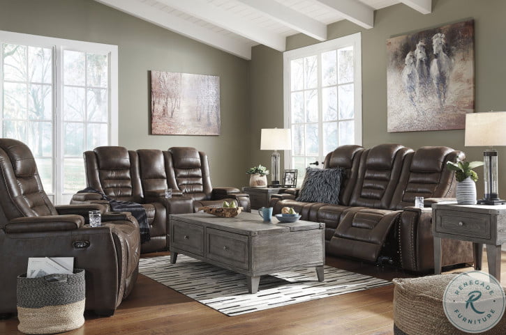 Game Zone Bark Power Reclining Sofa with Adjustable Headrest