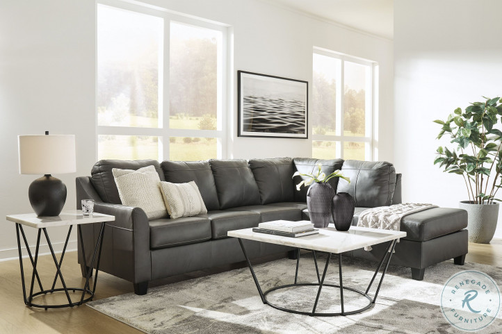 Valderno Fog 2 Piece RAF Chaise Sectional From Ashley Furniture