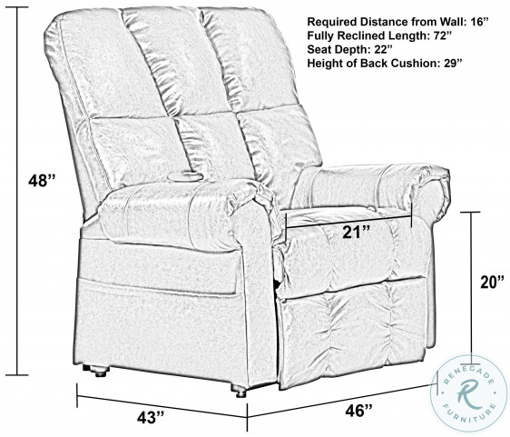 Stallworth power lift assist outlet recliner