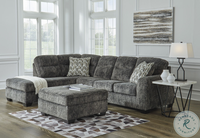 Ambrielle 2-Piece LAF Sectional In Gunmetal by Ashley Furniture