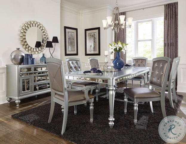 Orsina Silver Extendable Dining Room Set