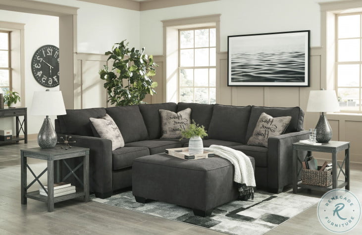 Ashley furniture dark sales grey sectional