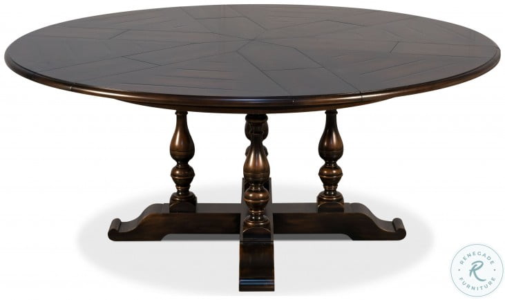 Walnut Ebony Jupe Extra Large Extendable Dining Table |  HomeGalleryStores.com | 78-109