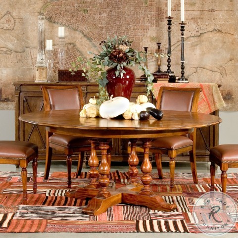 Walnut Brown Jupe Medium Extendable Dining Room Set | HomeGalleryStores.com  | 78-42