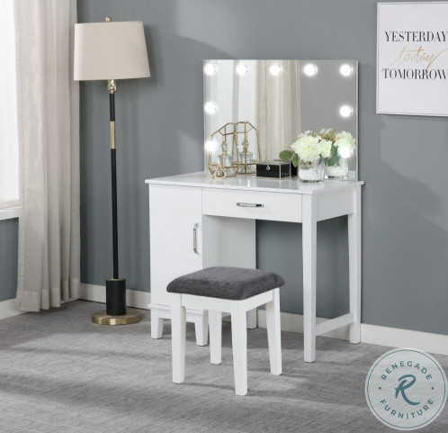 Phelps vanity set with stool and mirror shop