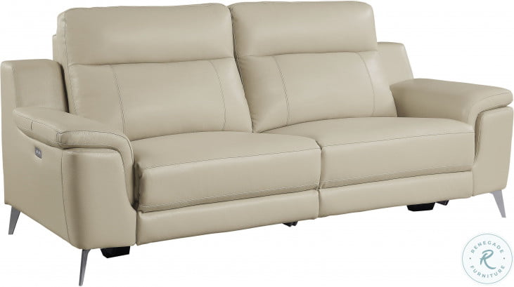 Reclining Sofa(3/3) in Beige, 88 - 3 Cushion Sofa by Bassett Furniture