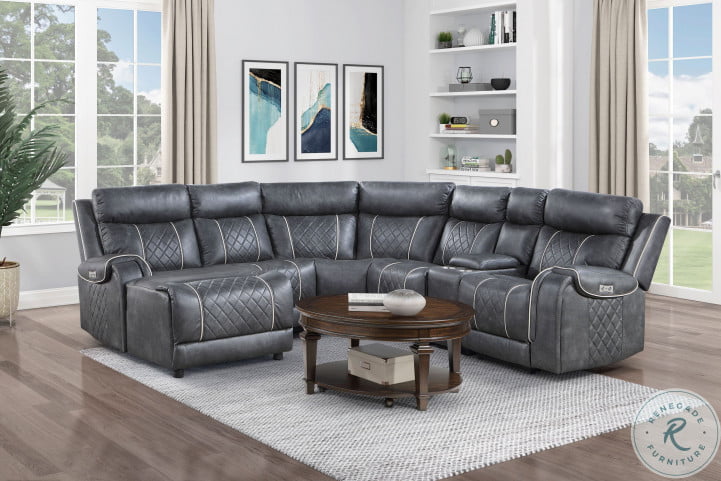 Pecos modular reclining sales sectional by homelegance