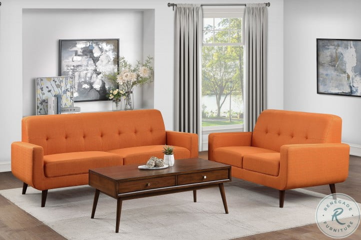 Fitch Orange Sofa