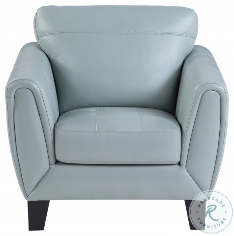 Aqua sales leather recliner