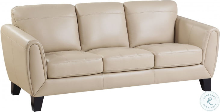 Beige leather lounge top