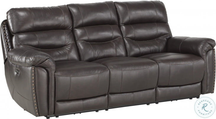 Phelps leather power reclining hot sale sofa