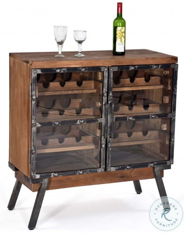 Distressed wine cabinet on sale