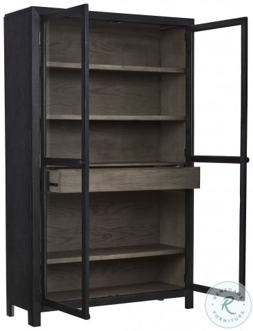 Transitional sales accent cabinet
