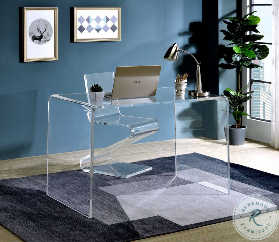 Small clear 2024 acrylic desk