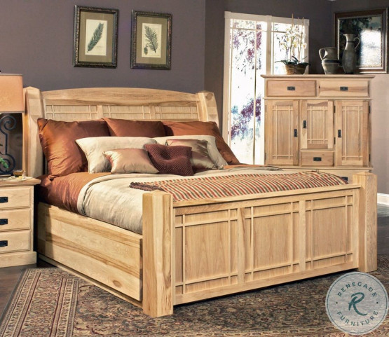 Hickory on sale bed frame