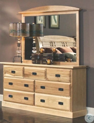 Amish Highlands Natural Arch Panel Bedroom Set from A-America