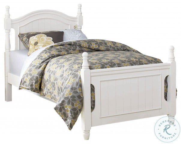 Clementine White Full Poster Bed