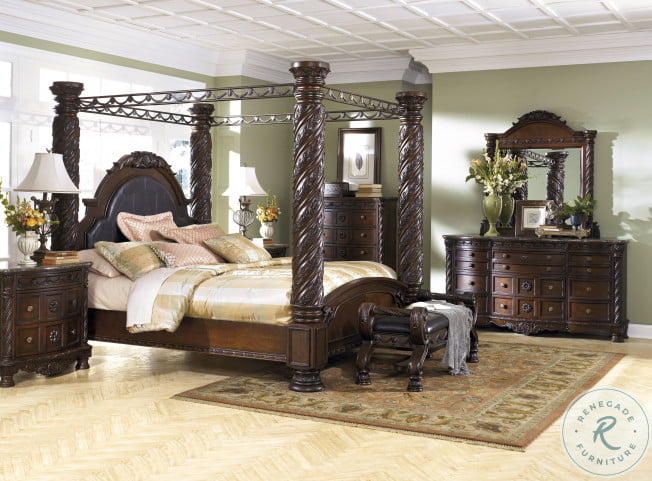 North Shore Cal King Poster Bed with Canopy HomeGalleryStores