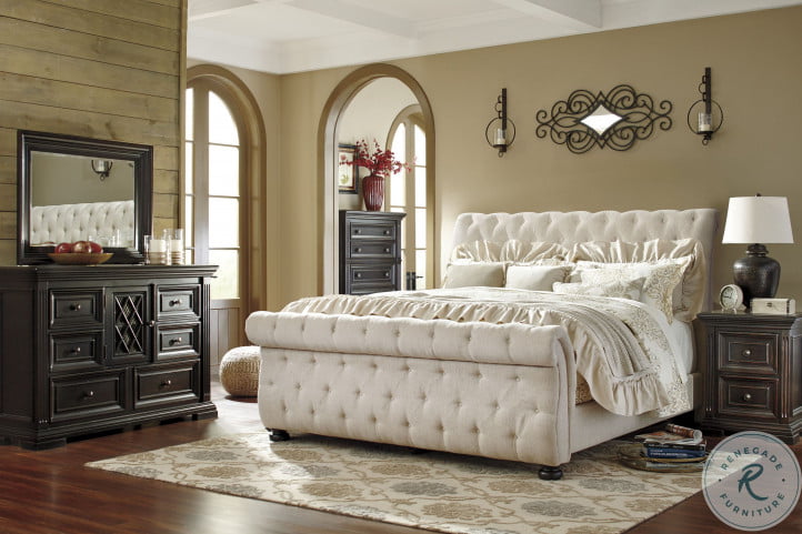 Janiyah tufted upholstered outlet bed