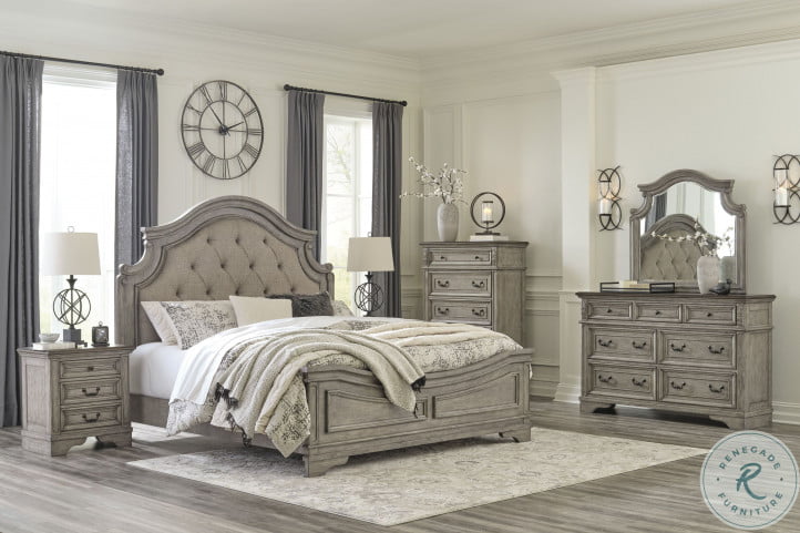 Brueban gray panel store storage bedroom set