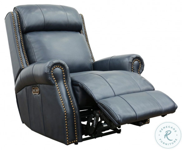 Barcalounger blair big & tall power recliner power headrest leather top