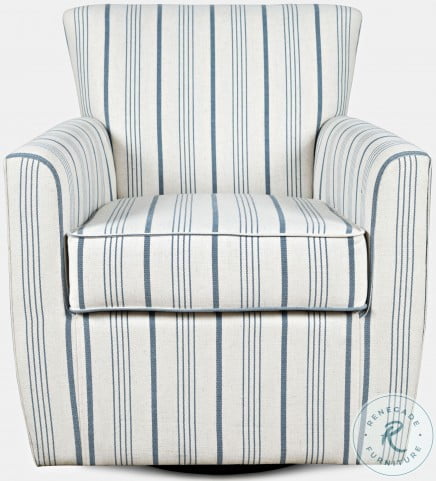 Blue white striped chair clearance