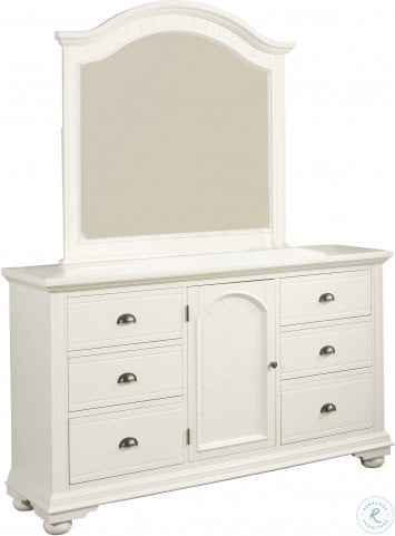Addison White Dresser With Mirror HomeGalleryStores BP700DRMR