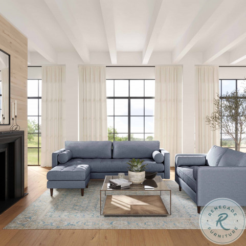 Navy tweed hot sale couch
