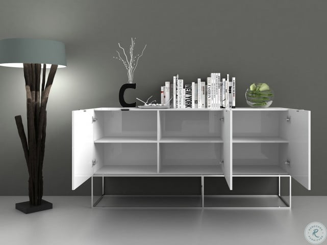 White store lacquer buffet