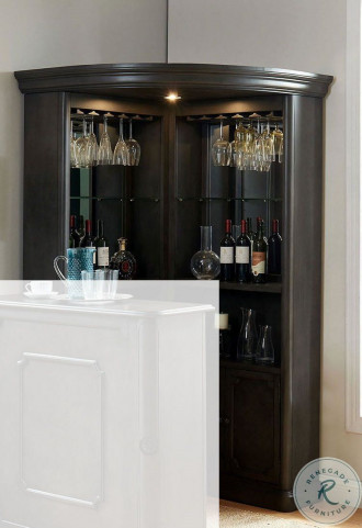 Corner curio hotsell cabinet gray