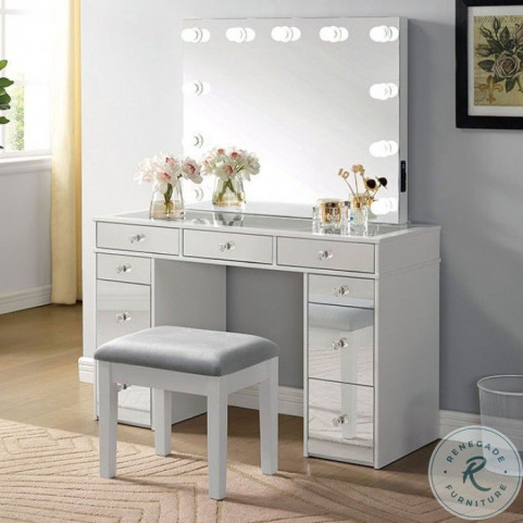 Barclay vanity set with stool and mirror hot sale