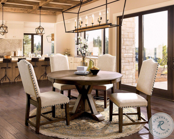 Alena nailhead store extendable dining table