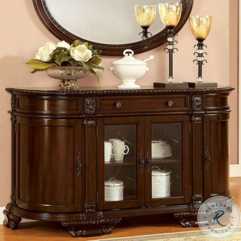 Bellagio brown cherry round dining hotsell table by furniture of america
