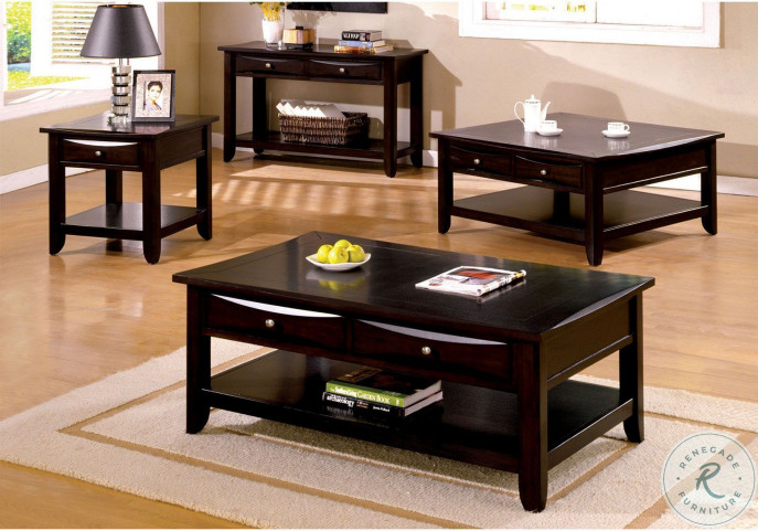 Espresso end tables for living hot sale room