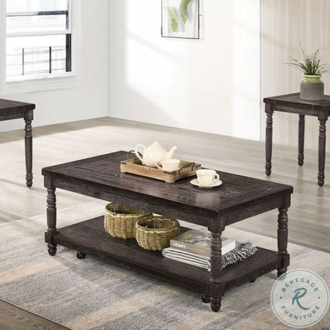 Monango Weathered Gray 3 Piece Occasional Table Set From Furniture