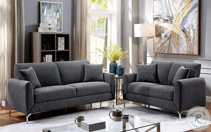 Furniture Of America Lauritz Gray Sofa