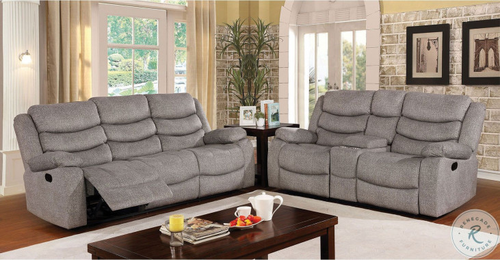 Light gray reclining sofa discount